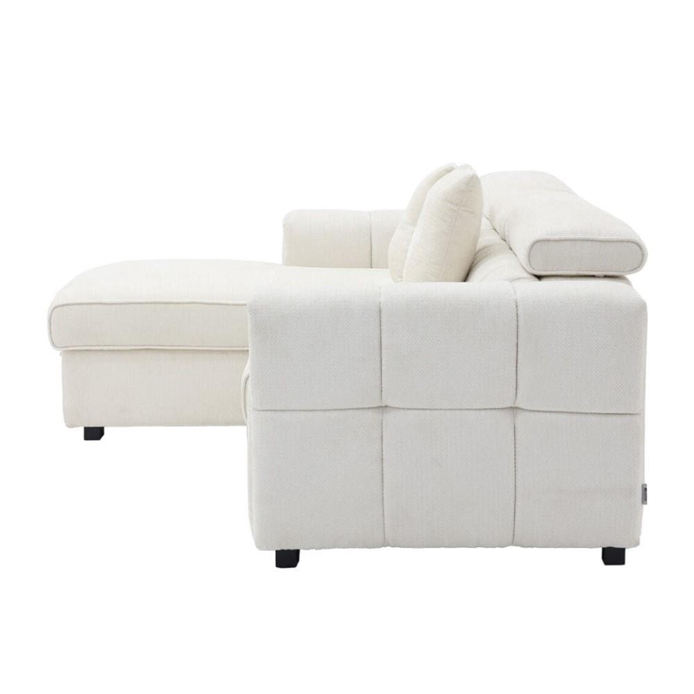 โซฟาเข้ามุมซ้าย SB FURNITURE CARNELL 19243065 สีขาว
