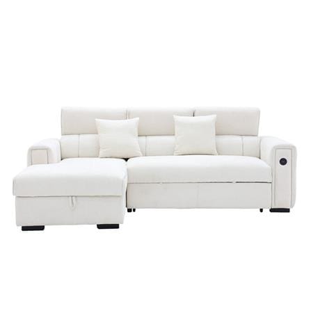 โซฟาเข้ามุมซ้าย SB FURNITURE CARNELL 19243065 สีขาว_0