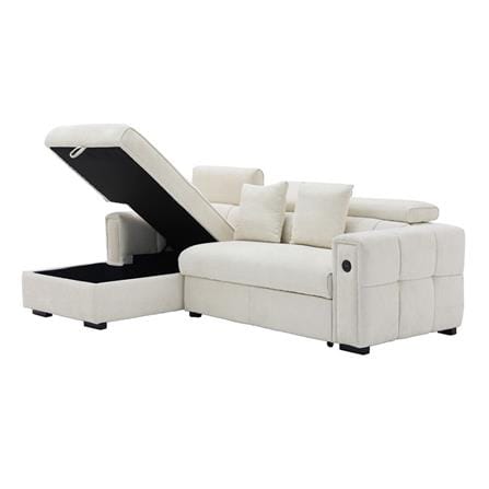 โซฟาเข้ามุมซ้าย SB FURNITURE CARNELL 19243065 สีขาว_2
