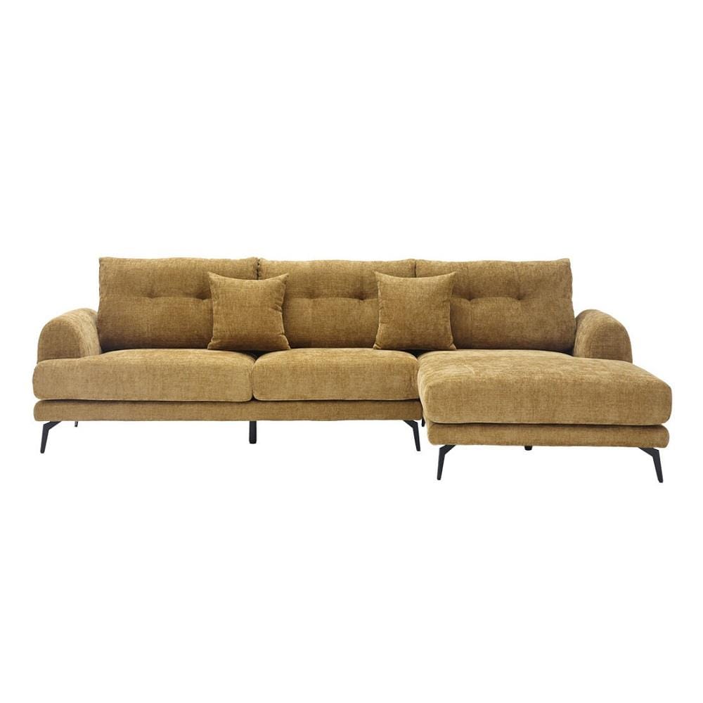 โซฟาเข้ามุมขวา SB FURNITURE CHALMA 19243068 สีน้ำตาลอ่อน