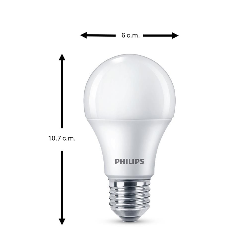 หลอด LED PHILIPS ESSENTIAL 9 วัตต์ DAYLIGHT E27 (แพ็ก 6 ชิ้น )