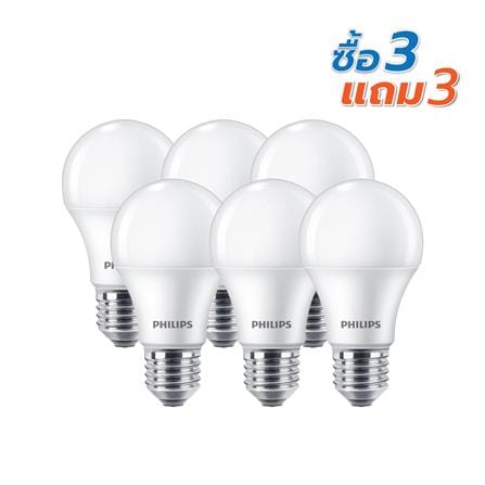 หลอด LED PHILIPS ESSENTIAL 9 วัตต์ DAYLIGHT E27 (แพ็ก 6 ชิ้น )_0