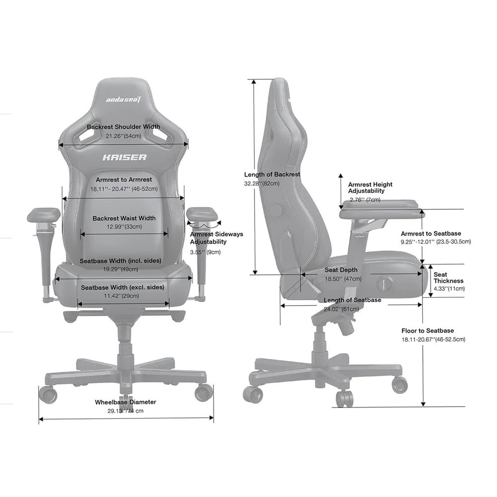 เก้าอี้เกมมิ่ง ANDA SEAT KAISER 4 6D L PVC สีเขียว