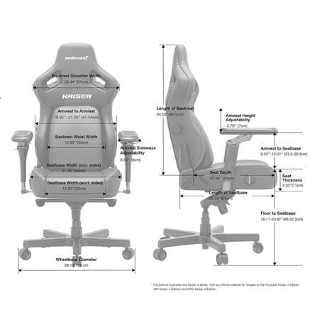 เก้าอี้เกมมิ่ง ANDA SEAT KAISER 4 6D XL PVC สีแดง_5