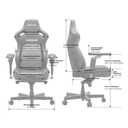 เก้าอี้เกมมิ่ง ANDA SEAT KAISER 4 6D XL PVC สีชมพู_4