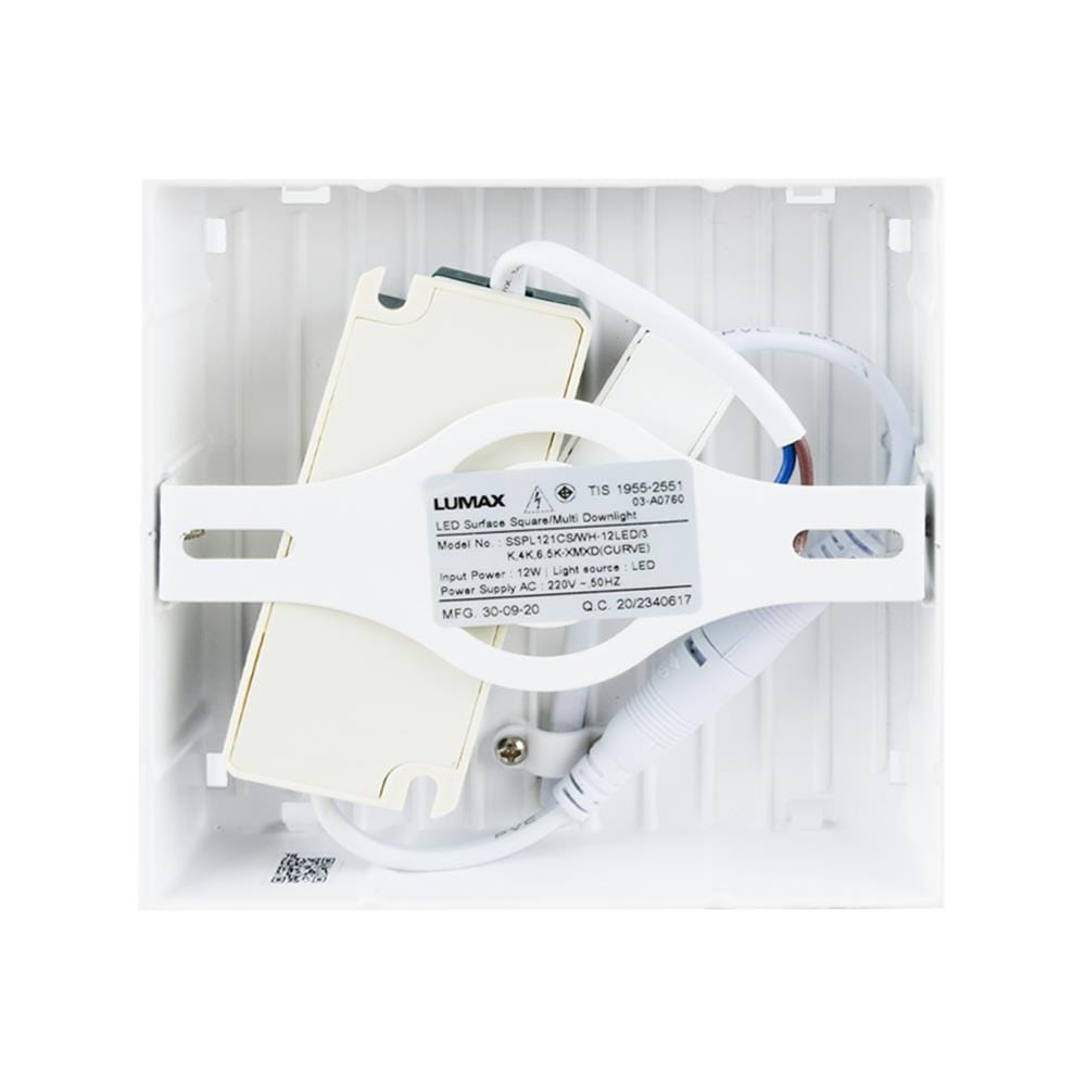 ดาวน์ไลท์ LED LUMAX 03-A0760 15 นิ้ว ทรงเหลี่ยม สีขาว