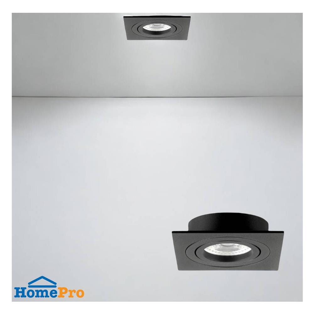 ดาวน์ไลท์ LUMAX HG 24-05227 3 นิ้ว สีดำ เหลี่ยม