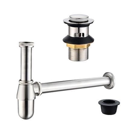 ท่อน้ำทิ้งอ่างล้างหน้ากระปุกพร้อมสะดือ RASLAND RA VALUE-BA-35-35 35 ซม._0
