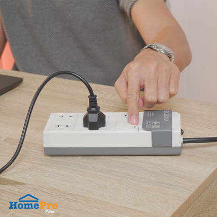 รางปลั๊กไฟ 4 ช่อง 1 สวิตซ์ 1 USB-A 1 TYPE-C ELECKTA ET541C 16 แอมป์ 3 ม._6