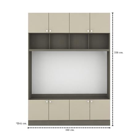 ตู้วางทีวี KONCEPT CONTINI PLUS 2-19232964 160 ซม. สีครีม_3