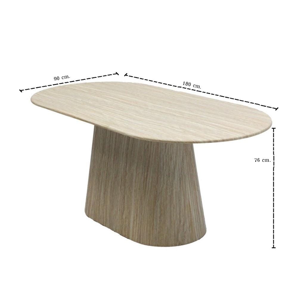 ชุดโต๊ะทานข้าว 4 ที่นั่ง SB FURNITURE HADAYLY & HYPS 59062563 สีครีม