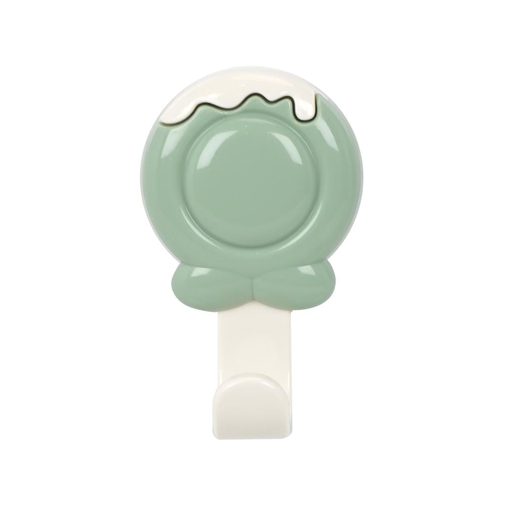 ขอแขวนกลมติดเทปกาว PLIM HTX-095 GR สีเขียว (แพ็ก 2 ชิ้น)