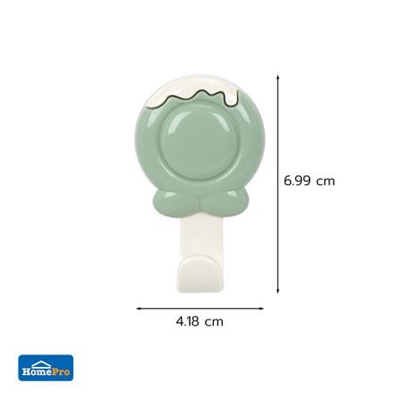 ขอแขวนกลมติดเทปกาว PLIM HTX-095 GR สีเขียว (แพ็ก 2 ชิ้น)_5