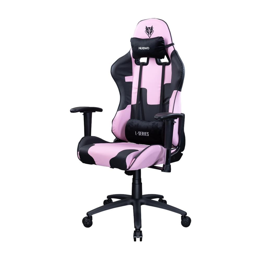 เก้าอี้เกมมิ่ง NUBWO L011 สีชมพู/ดำ