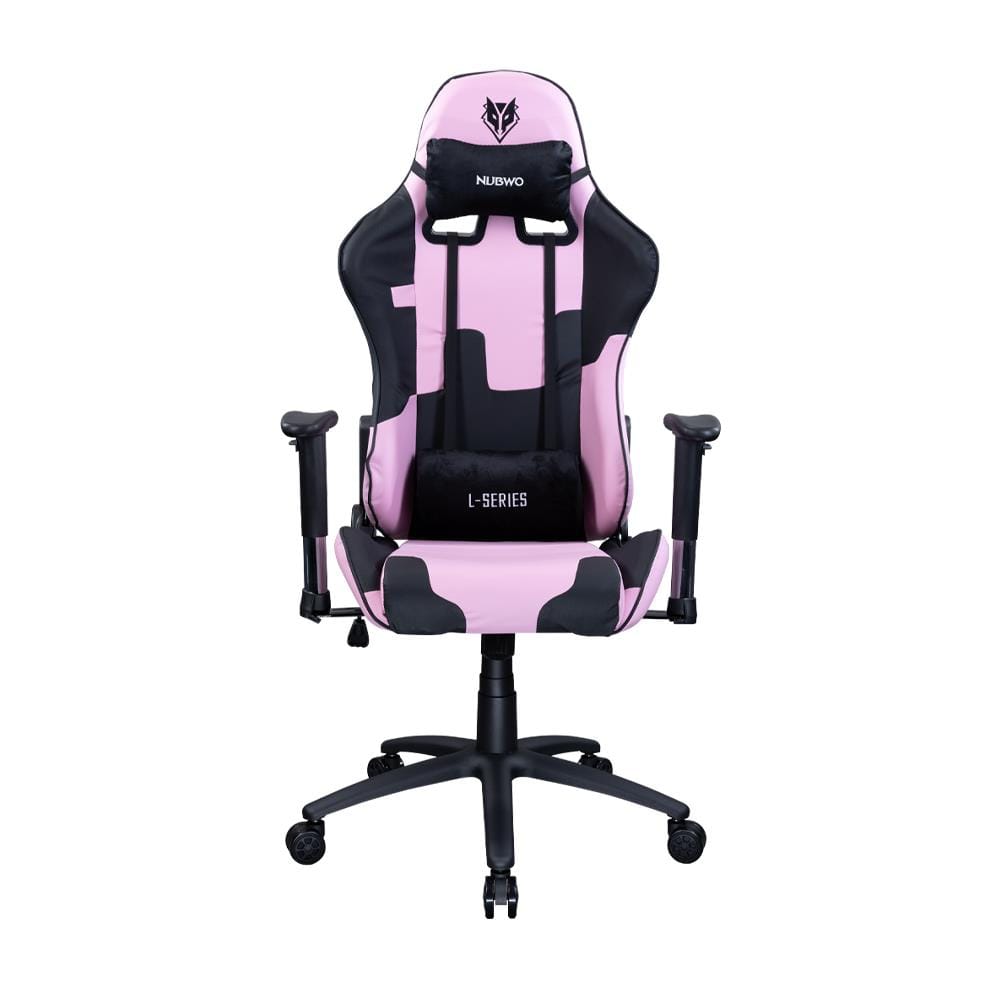 เก้าอี้เกมมิ่ง NUBWO L011 สีชมพู/ดำ