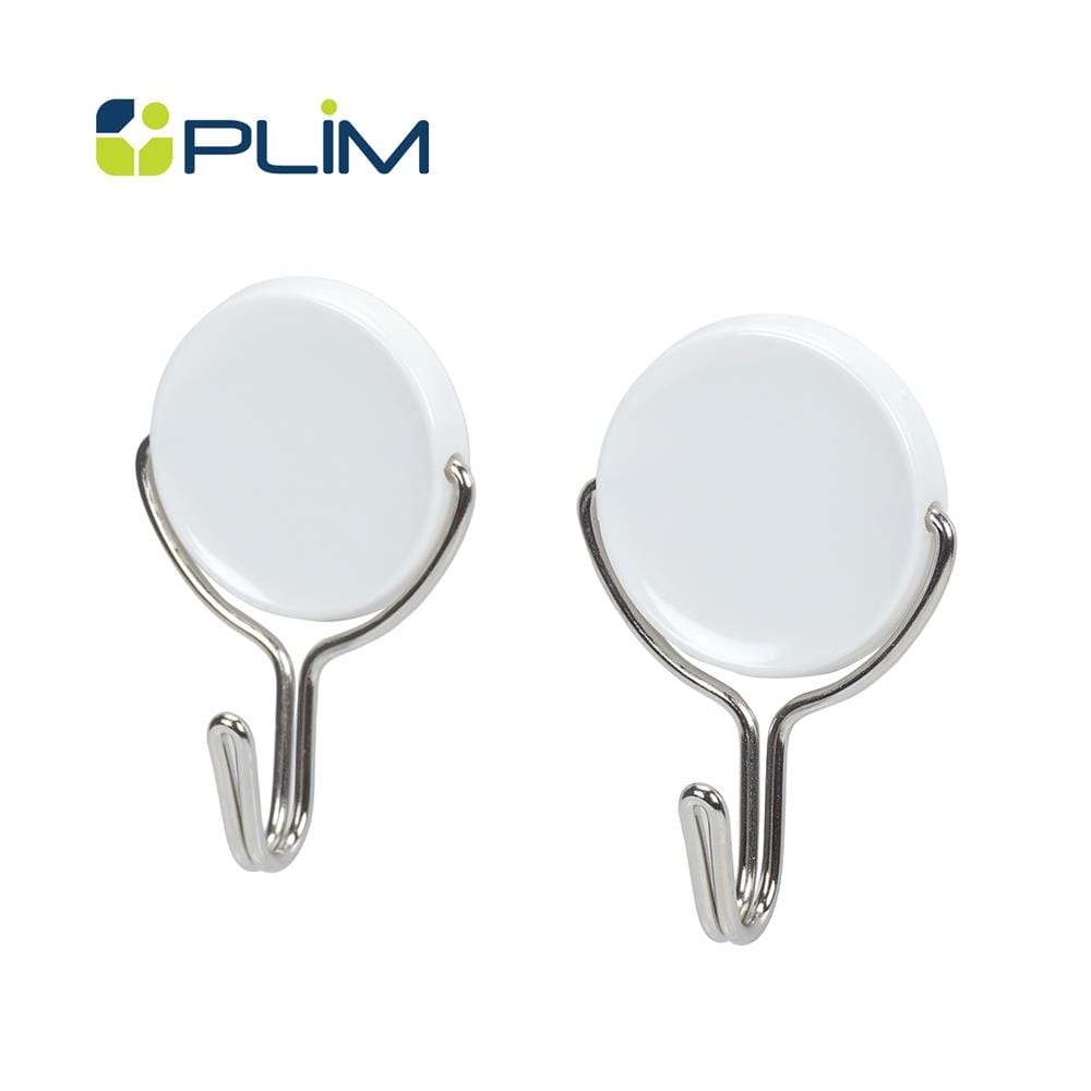 ขอแขวนกลมติดเทปกาว PLIM HY-0265 สีขาว (แพ็ก 2 ชิ้น)
