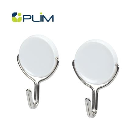 ขอแขวนกลมติดเทปกาว PLIM HY-0265 สีขาว (แพ็ก 2 ชิ้น)_0