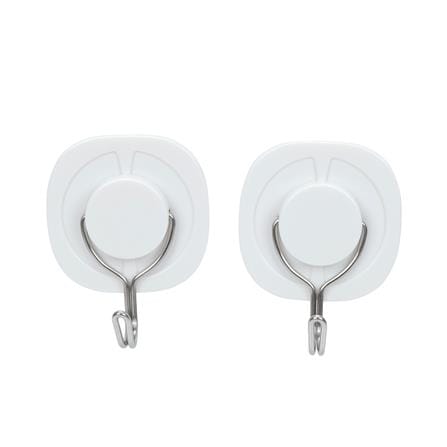 ขอแขวนกลมติดเทปกาว PLIM HU-010 สีขาว (แพ็ก 2 ชิ้น)_1
