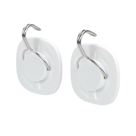 ขอแขวนกลมติดเทปกาว PLIM HU-010 สีขาว (แพ็ก 2 ชิ้น)_2