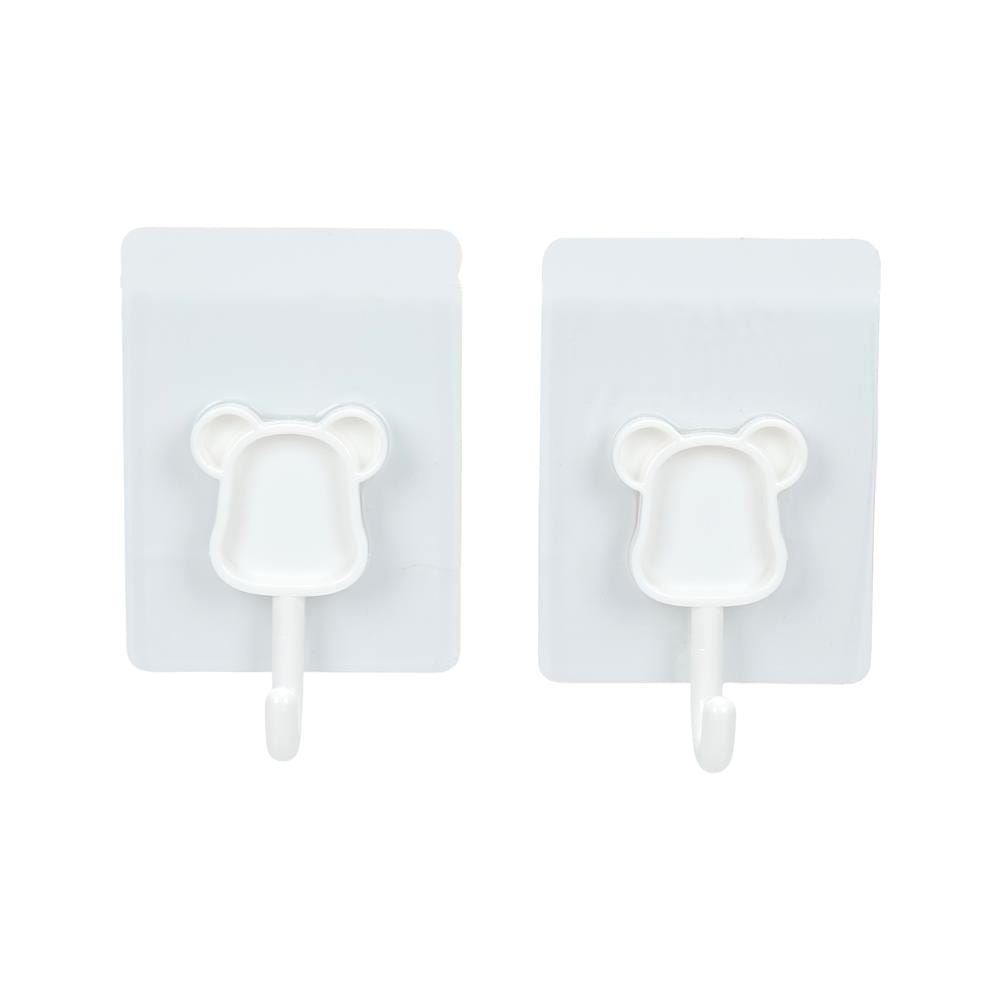 ขอแขวนเหลี่ยมติดเทปกาว PLIM HU-703 สีขาว (แพ็ก 2 ชิ้น)
