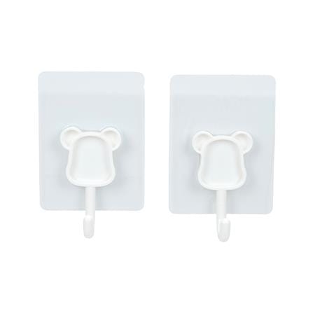 ขอแขวนเหลี่ยมติดเทปกาว PLIM HU-703 สีขาว (แพ็ก 2 ชิ้น)_1