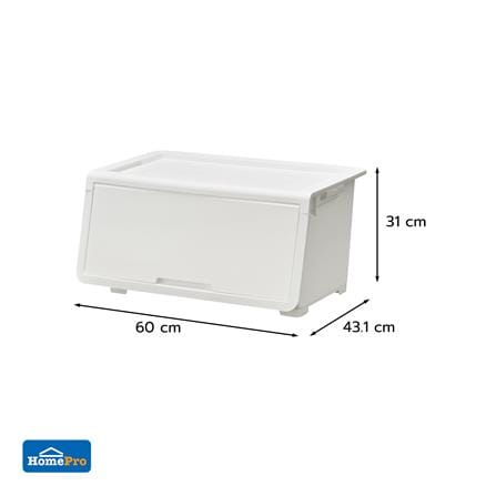 กล่องบานเปิด STACKO LOCK'IN POD SIZE L 60x43.1x31 ซม. สีขาว_7