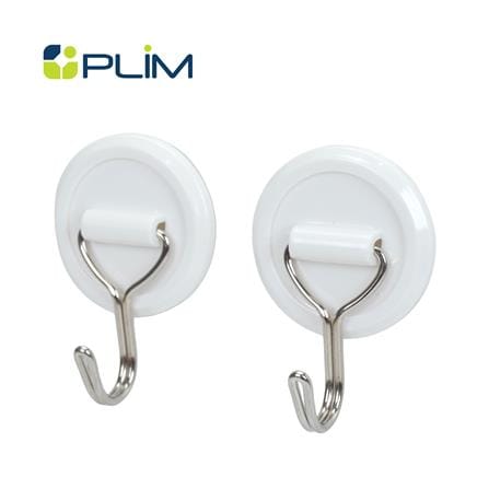 ขอแขวนกลมติดเทปกาว PLIM HY-0166 สีขาว (แพ็ก 2 ชิ้น)_0