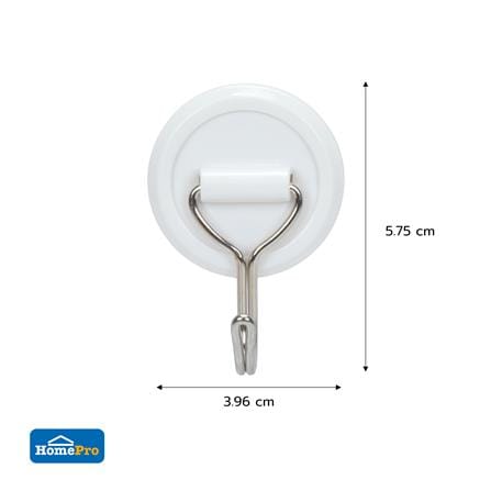 ขอแขวนกลมติดเทปกาว PLIM HY-0166 สีขาว (แพ็ก 2 ชิ้น)_4