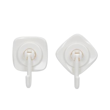 ขอแขวนเหลี่ยมติดเทปกาว PLIM HY-142009 สีขาว (แพ็ก 2 ชิ้น)_1