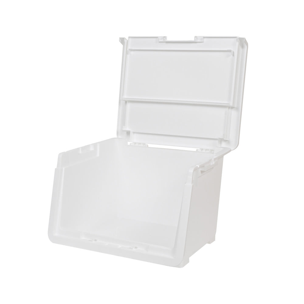 กล่องบานเปิด STACKO LOCK'IN POD SIZE M 45x43.1x31 ซม. สีขาว
