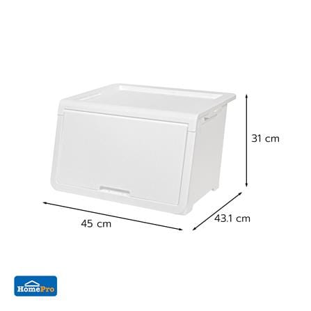 กล่องบานเปิด STACKO LOCK'IN POD SIZE M 45x43.1x31 ซม. สีขาว_7