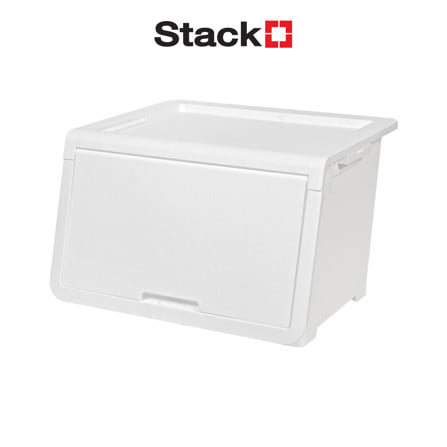 กล่องบานเปิด STACKO LOCK'IN POD SIZE M 45x43.1x31 ซม. สีขาว_1