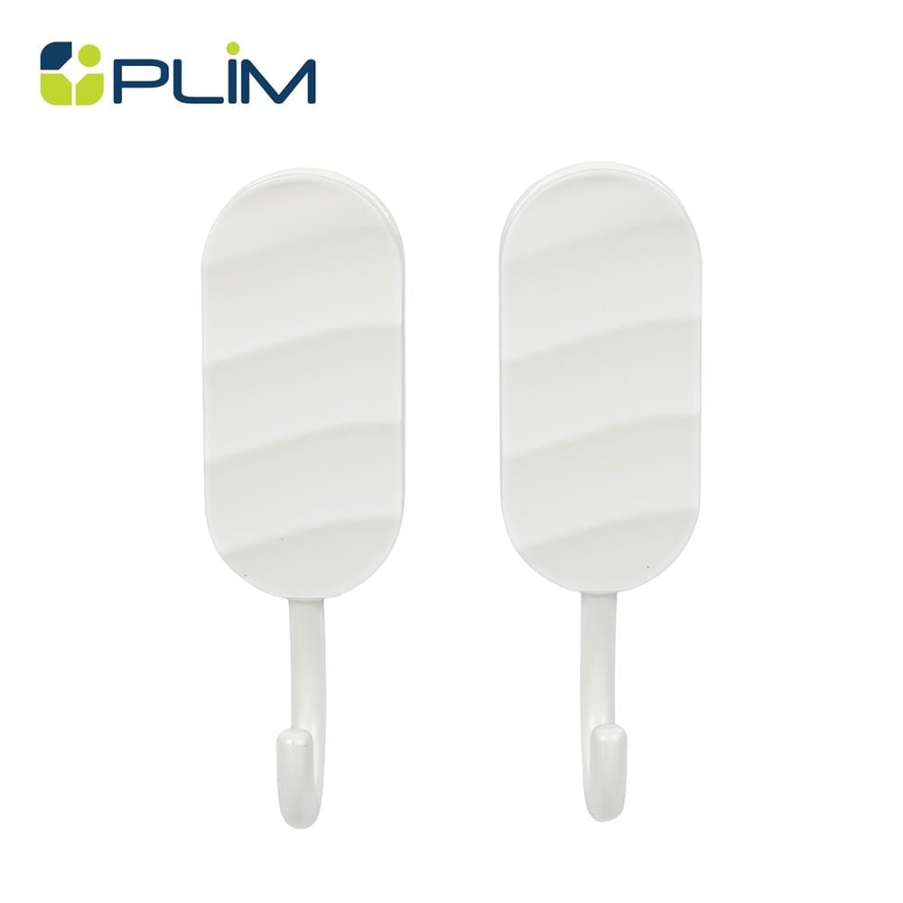ขอแขวนติดเทปกาว PLIM 9HY-132164 สีขาว (แพ็ก 2 ชิ้น)