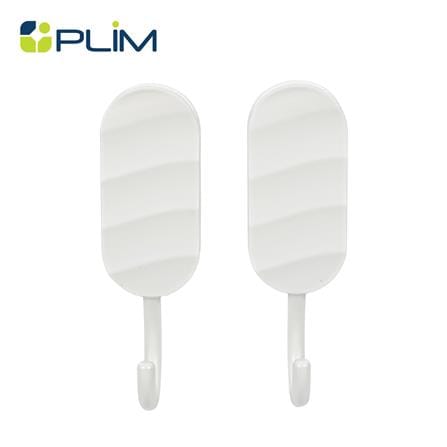 ขอแขวนติดเทปกาว PLIM 9HY-132164 สีขาว (แพ็ก 2 ชิ้น)_0