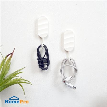ขอแขวนติดเทปกาว PLIM 9HY-132164 สีขาว (แพ็ก 2 ชิ้น)_4