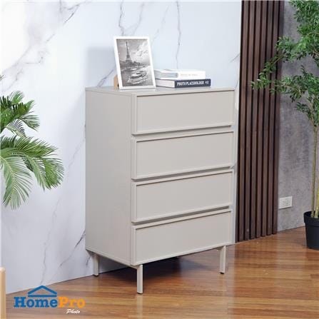 ตู้ลิ้นชัก 4 ลิ้นชัก FURDINI NATURA 70 ซม. สีเทา/ขาเทา_6