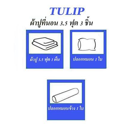 ชุดผ้าปูที่นอน 3.5 ฟุต (ชุด 3 ชิ้น) TULIP DELIGHT 60058-DL597_4