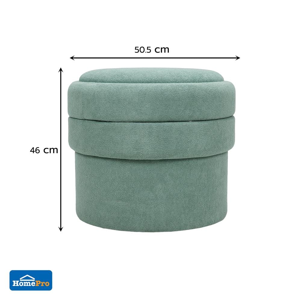 สตูลกลม SNAZZ CLOUDY สีเขียว