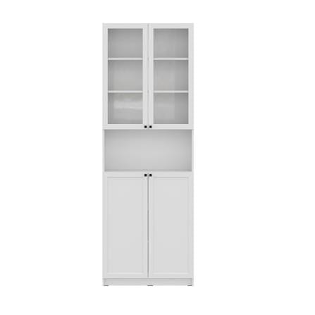 ตู้สูง บานผสม SB FURNITURE TRIXX 59064238 200 ซม. สีขาว_2