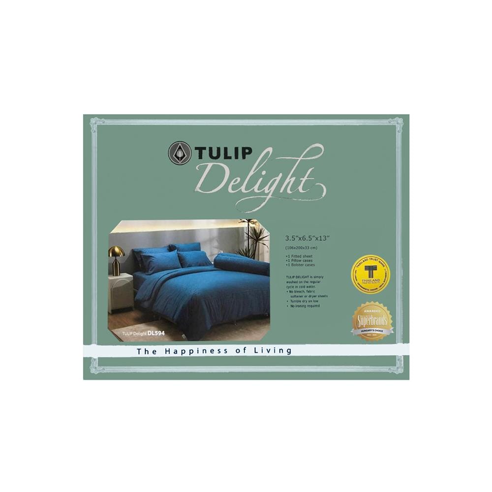 ชุดผ้าปูที่นอน 3.5 ฟุต (ชุด 3 ชิ้น) TULIP DELIGHT 60058-DL594
