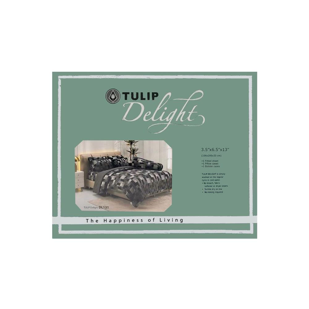 ชุดผ้าปูที่นอน 3.5 ฟุต (ชุด 3 ชิ้น) TULIP DELIGHT 60014-DL131