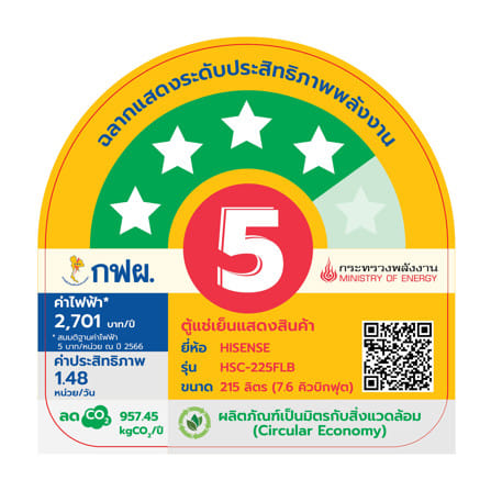 ตู้เครื่องดื่ม 1 ประตู HISENSE HSC-225FLB 7.6 คิว สีดำ_5