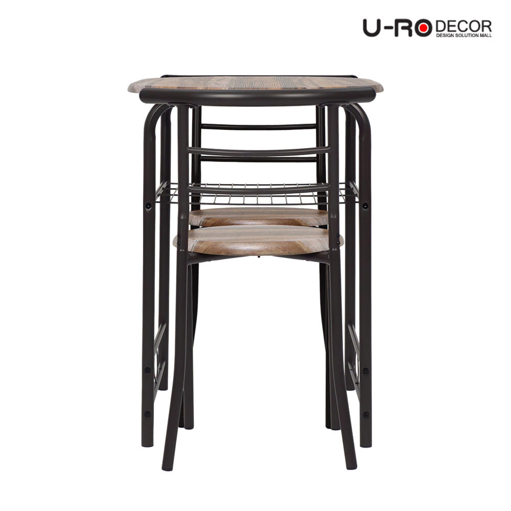 ชุดโต๊ะทานข้าว 2 ที่นั่ง U-RO DECOR CHERRY 000002194 สีน้ำตาล