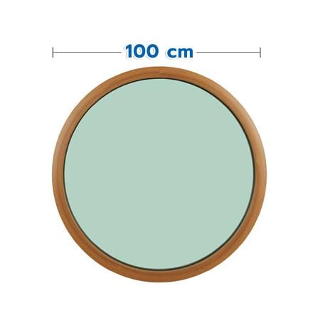 ช่องแสงหน้าต่างอะลูมิเนียม วงกลม KPA 100x100 ซม. สีลายไม้_0