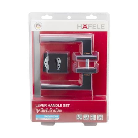 มือจับก้านโยกห้องน้ำ MORTISE HAFELE 489.11.057 สีดำ_4