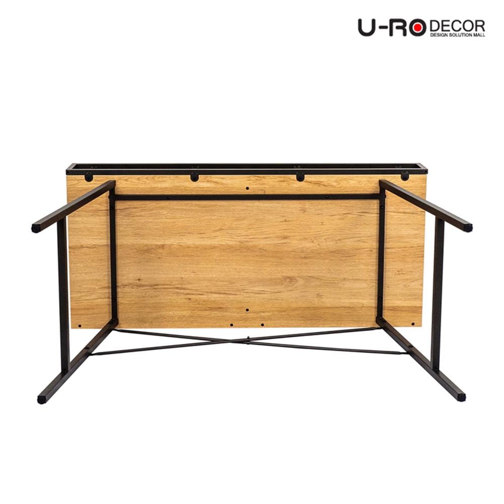 โต๊ะทำงานไม้ U-RODECOR BRUNO 110 ซม. สีโอ๊ค