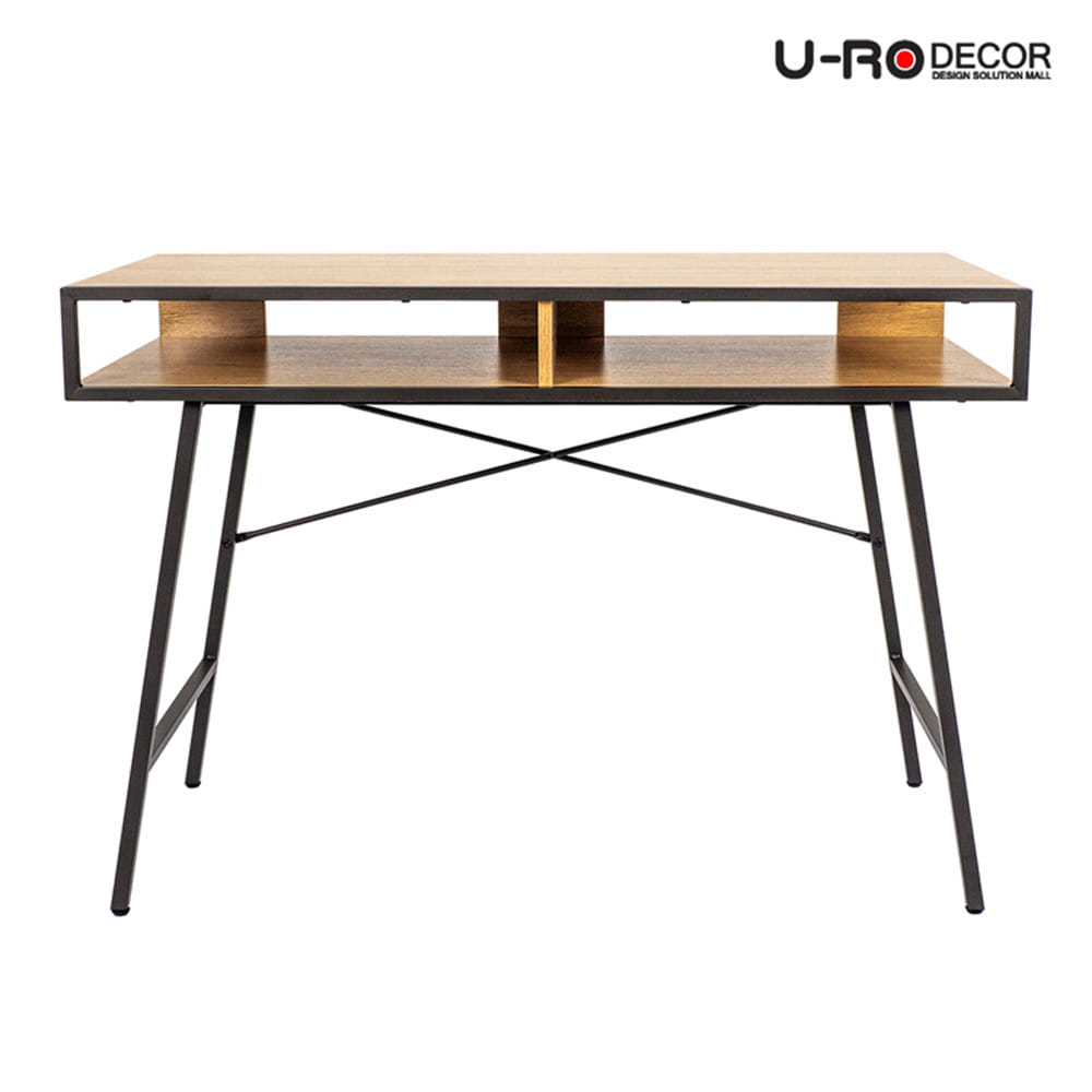 โต๊ะทำงานไม้ U-RO DECOR BRUNO 110 ซม. สีโอ๊ค