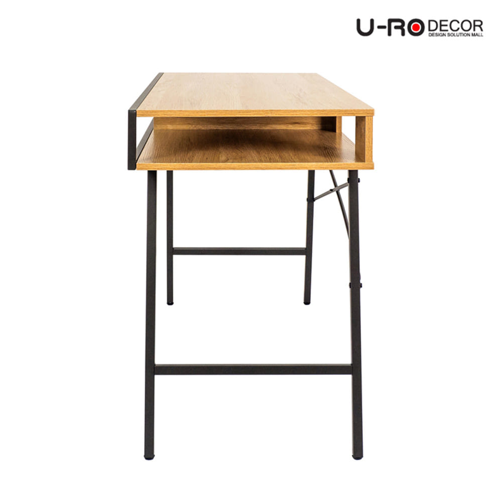 โต๊ะทำงานไม้ U-RO DECOR BRUNO 110 ซม. สีโอ๊ค