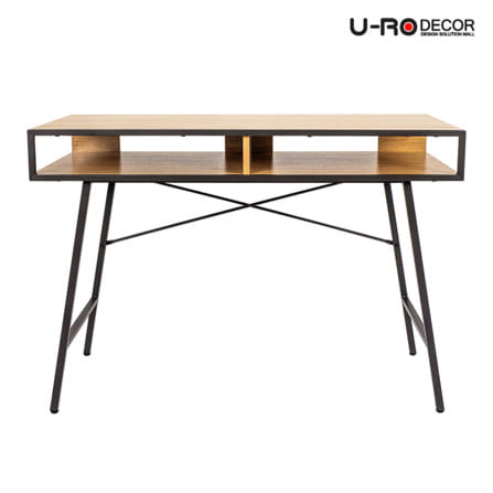โต๊ะทำงานไม้ U-RO DECOR BRUNO 110 ซม. สีโอ๊ค_1