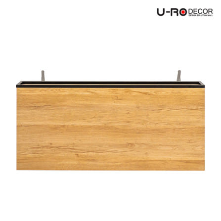 โต๊ะทำงานไม้ U-RO DECOR BRUNO 110 ซม. สีโอ๊ค_4